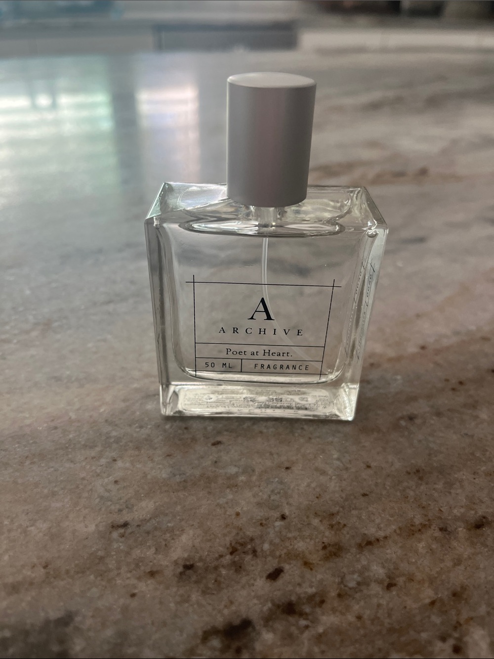 Archive "Poet at Heart" 50ml Fragrance Bottle - Clear Glass